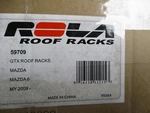 Rola Mazda 6 Gtx Rails Roof Racks PART#59709, New. Fixed Price $145.00.