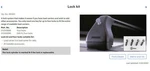 New Genuine Volvo C30 S40 S60 S80 V50 V60 XC90 XC60 Load Bar Lock Kit 31330898. Fixed Price $69.99.