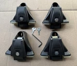 Set Of 4 Yakima Towers With Q99 Clips, Pads, Locks And Key. Fixed Price $299.00.