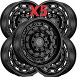 Arsenal Wheels Black Rhino 17X9.5 Rims Package Set Of Fits Jeep Wrangler. Fixed Price $1910.00.