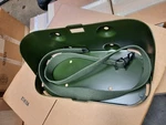 New Military Truck Jerry Gas Can Mount Bracket Holder With Strap. Fixed Price $90.00.