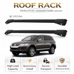 Roof Rack Cross Bars Volkswagen Touareg I 2002-2010 Black Set Pcs. Fixed Price $129.00.