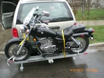 Motorcycle Carrier;steel,modular Class 2/2.5 (1-1/4"SQ Recevr Hitch), 350# Capac. Fixed Price $555.99.