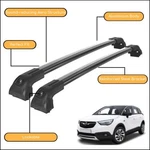 Strong Roof Rack Bars For Opel Crossland 2017 -up High Load Capacity Black. Fixed Price $199.41.