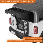 Tailgate Basket Rear Cargo Rack System Fit Ford Bronco 2021 2022 2023 2024-2026. Fixed Price $259.99.
