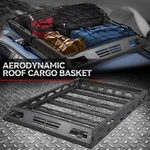 55" X 41" Steel Roof Rack Top Cargo Luggage Carrier Basket+wind Fairing Black. Fixed Price $169.88.
