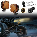 Pair 4" Projector Led Work Lights Roof Lamp Cubes Fog For Wrangler Off-road. Fixed Price $89.99.