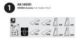 Thule Crossbar Fit Kit Adapter 145151 Honda Accord 2018-2022. Fixed Price $73.12.