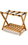 Folding Luggage Rack Honey Oak Wood Finish. Fixed Price $51.99.