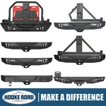 Hooke Road Fit 07-18 Jeep Wrangler Jk Rear Bumper W/ Tire Carrier Light Tow. Fixed Price $499.42.