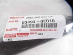 Genuine Lexus RX330 RX350 RX400H Passenger Rear Roof Rack Leg Cover 63493-0E010. Fixed Price $43.10.