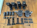 Thule 400XT Railing Foot Mounts With 535 Fork 90X-03 Pads And Arm Kit. Fixed Price $80.00.