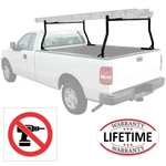 Universal Pickup Truck Ladder Rack - No Drilling Holes Req'd Clamp Mount. Fixed Price $169.98.