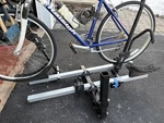 Thule 916XTR Hitch Mount Foldable Rack For 2 Bikes, Black/silver. Fixed Price $650.00.
