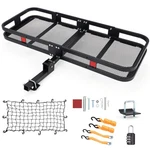 Heavy Duty Folding Hitch Cargo Carrier 60X24X6IN, 500 Lb Capacity Rust Proof. Fixed Price $154.55.