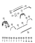 Genuine Mopar Luggage Rack Cover Left 68575635AA. Fixed Price $108.25.