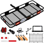 Mockins 60"X20"X6" Trailer Hitch Cargo Carrier With Rear Lights. Fixed Price $239.99.