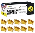 Track Wood Beam End Socket Shelf Brackets Accessories () 10 Pack Fixed Hinge. Fixed Price $55.74.