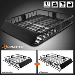 Roof Rack Fits 64" Extendable Steel Luggage Cargo Carrier Top Basket Suv Truck. Fixed Price $120.06.