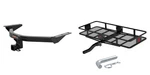 Trailer Hitch W/ Folding Cargo Basket Carrier Curt Class 2IN Receiver - 13146. Fixed Price $513.99.
