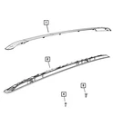 Genuine Mopar Luggage Rack Cover Right 68567470AB. Fixed Price $148.08.