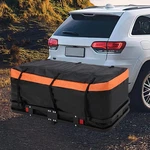 Folding Hitch Mount Cargo Carrier Basket 60" X 24" 6" & Waterproof Bag Combo. Fixed Price $163.99.