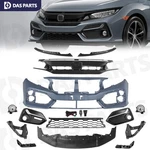 For 2020-2021 Honda Civic Front Bumper Cover Kit W/ Grille Gloss Black Oe Style. Fixed Price $329.99.