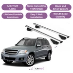 Erkul Roof Rack Cross Bars For Mercedes Glk 2009-2015 Raised Rails Silver. Fixed Price $152.91.