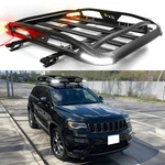 For Jeep Grand Cherokee Roof Rack Cargo Carrier Basket W/ Led Lights + Crossbar. Fixed Price $229.83.