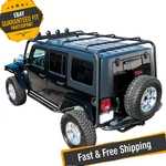 Trailfx J029T 117.36" Black Roof Rack For 2007-2018 Jeep Wrangler Jk. Fixed Price $515.75.