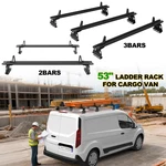 2 /3 Crossbars 53" Aluminum Van Roof Rack Universal Fit Ford Transit Connect. Fixed Price $218.99.
