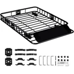 Roof Rack Cargo Basket 200 Lbs Capacity 46"X36"X4.5" For Suv Truck Cars. Fixed Price $99.99.