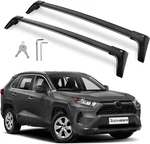 Pair Roof Rack Crossbars Luggage Kayaks W/lock 260LBS For 2019-2025 RAV4. Fixed Price $78.99.