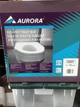 Aurora Original Box 5 Elevated Toilet Seat Extender White Tools Needed/ Nos. Fixed Price $24.75.