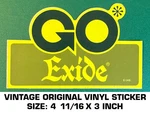 Go Exide - Vintage Original Vinyl Decal Sticker. Fixed Price $5.79.