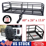 750LB Folding Trailer Hitch Mount Cargo Carrier Basket Rear Luggage Rack Camping. Fixed Price $167.11.