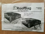 Roof Bag Top Carrier, Made In Usa, 15 Cubic Feet.. Fixed Price $99.99.
