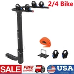 2/4 Bike Bicycle Carrier 2" Hitch Rack Mounted Folding Trailer Receiver Suv. Fixed Price $72.89.