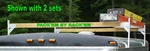 Original Pack'em Aluminum Ladder Roof Rack Enclosed Trailer- Section PK-28B. Fixed Price $99.99.