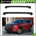 ?roof Rack Cross Bars For 2014-2022 Jeep Cherokee Aluminum Luggage Carrier Black. Fixed Price $74.35.