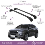 Fits Hyundai Tucson 2016-2021 With Flush Rails 2PCS Roof Rack Cross Bars 165 Lbs. Fixed Price $124.90.