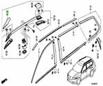 Honda Accord Tourer DBA-CW1 Cover Fr NH666M Genuine Jdm Oem 75276-TL4-G01ZA. Fixed Price $115.06.