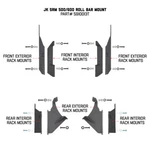 Go Rhino Mounting Bracket Kit For 2007-2018 Jeep Wrangler 5910013T. Fixed Price $204.99.