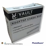 Vault Rooftop Cargo Bag 15 Cu Waterproof, Black. Fixed Price $12.00.