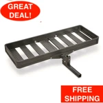 Hitch Mount Folding Rack Cargo Basket Trailer Luggage Carrier Haul 500 Lbs. Fixed Price $276.99.