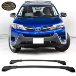 Fits 13-18 Toyota RAV4 XA40 Top Cross Bar Roof Rack Unpainted Black. Fixed Price $55.99.