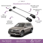 Erkul Roof Rack Crossbar Mercedes Gls 450 2020-2026 Fits Raised Rails Silver. Fixed Price $134.91.