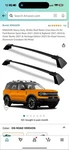 Kinggeri Heavy Duty 265LBS Roof Racks Cross Bars Fit Ford Bronco Sport Ba.... Fixed Price $85.00.