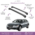 Erkul Roof Rack Cross Bars Audi A4 Allroad 2017-2025 Fits Raised Rails Black. Fixed Price $129.90.