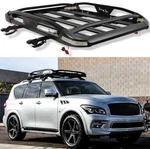Roof Rack Cargo Basket Cross Bars W/led Lights For Infiniti QX80 QX56 2011-2024. Fixed Price $229.06.